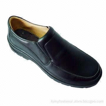 Working Shoes, Made of Embossed Cow Leather and PU Sole, Available from 37 to 47# Sizes